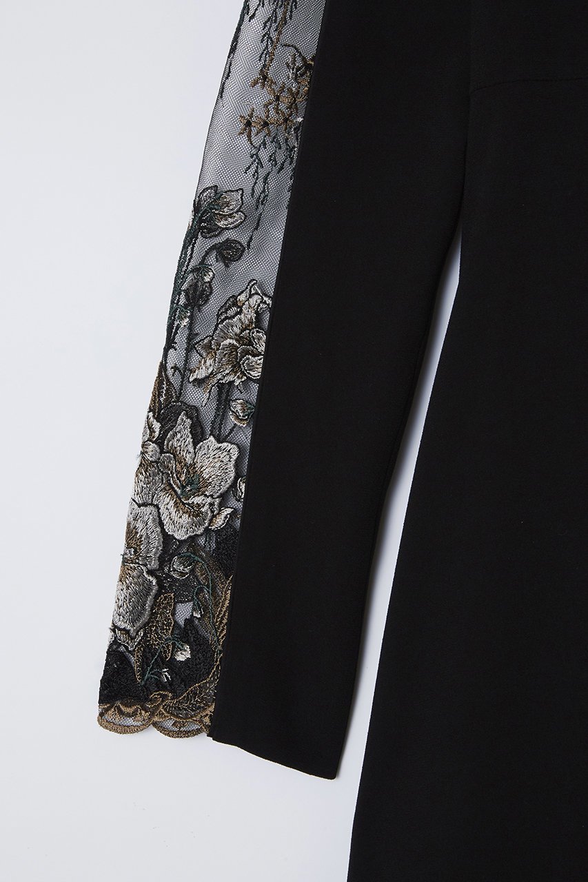 【ミューラル/MURRAL】のフレームフラワーレースドレス 人気、トレンドファッション・服の通販 founy(ファニー) 　ファッション　Fashion　レディースファッション　Fashion for Women　ワンピース　Dresses　フォーマル・パーティードレス・結婚式用ドレス　Elegant & Casual Dresses　チュニック　Tunic Tops & Dresses　シェイプ　Shape, Slim Fit　スリーブ　Sleeve, Long Sleeve / Short Sleeve　チュニック　Tunic, Long Top　ドレス　Dress, One-Piece　フレーム　Frame, Outline　モチーフ　Motif, Design Theme　レース　Lace, Lace Fabric　ロング　Long, Long-Length　other-5|ID: prp329100004112962 ipo3291000000035308252