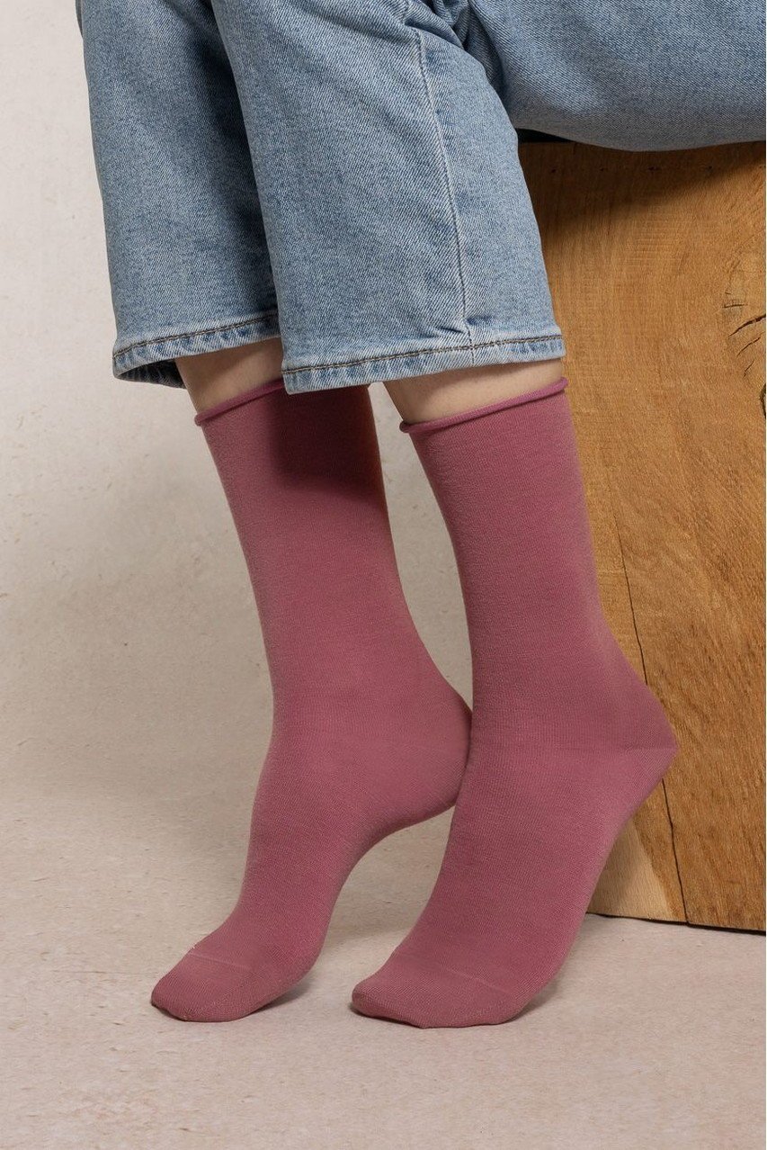 【ブルーフォレ/BLEUFORET】の6700 COTTON INSIDE ソリッドファインウールソックス インテリア・キッズ・メンズ・レディースファッション・服の通販 founy(ファニー)  ファッション Fashion レディースファッション Fashion for Women ソックス&靴下 Socks & Hosiery レッグウェア・ストッキング Legwear & Hosiery おすすめ Recommended / Our Picks シューズ Shoes, Footwear ソックス Socks, Hosiery 定番 Standard, Basic Item ピンク|ID: prp329100004112973 ipo3291000000033527800