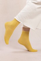 【ブルーフォレ/BLEUFORET】の6593 ソリッドベルベットコットンアンクルソックス イエロー|ID: prp329100004112979 ipo3291000000036057107