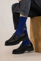 【ブルーフォレ/BLEUFORET】の6594 ソリッドカラー ベルベットコットンソックス ブルー|ID: prp329100004112980 ipo3291000000032801366