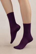 【ブルーフォレ/BLEUFORET】の6594 ソリッドカラー ベルベットコットンソックス パープル|ID: prp329100004112980 ipo3291000000032801367