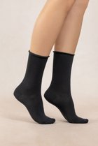 【ブルーフォレ/BLEUFORET】の6594 ソリッドカラー ベルベットコットンソックス ブラック|ID: prp329100004112980 ipo3291000000032801369
