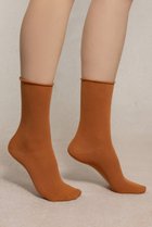 【ブルーフォレ/BLEUFORET】の6594 ソリッドカラー ベルベットコットンソックス ライトブラウン|ID: prp329100004112980 ipo3291000000033527797