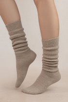 【ブルーフォレ/BLEUFORET】の6455 ウールニーハイソックス ベージュ|ID: prp329100004112983 ipo3291000000036153310