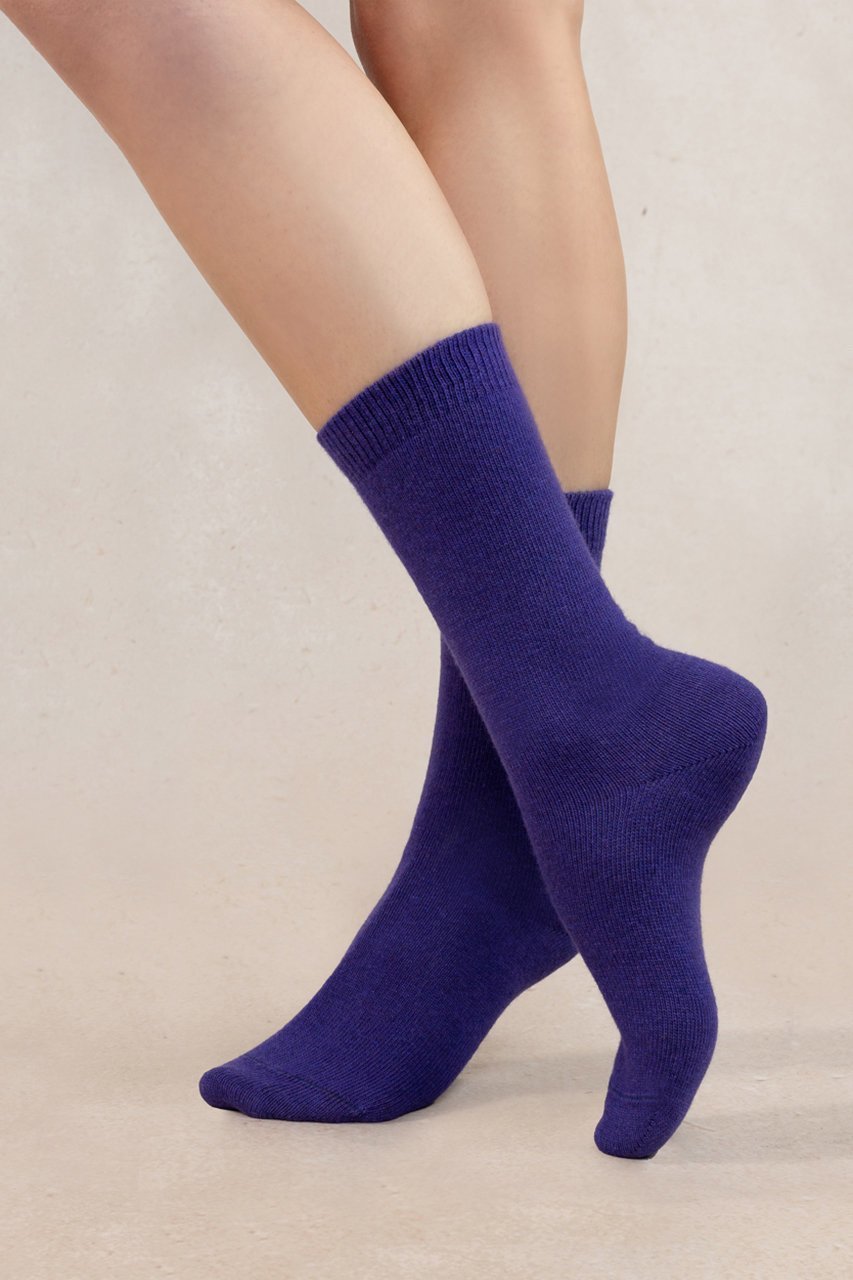【ブルーフォレ/BLEUFORET】の6095 ソリッドカラー ウールソックス インテリア・キッズ・メンズ・レディースファッション・服の通販 founy(ファニー) 　ファッション　Fashion　レディースファッション　Fashion for Women　ソックス&靴下　Socks & Hosiery　レッグウェア・ストッキング　Legwear & Hosiery　スニーカー　Sneakers, Trainers　ソックス　Socks, Hosiery　定番　Standard, Basic Item　パープル|ID: prp329100004112984 ipo3291000000032821438