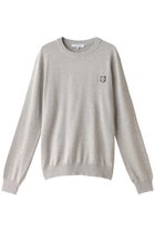 【メゾン キツネ/MAISON KITSUNE / MEN】の【MEN】BOLD FOX HEAD PATCH レギュラージャンパー ライトグレーメランジ|ID: prp329100004113013 ipo3291000000032914160