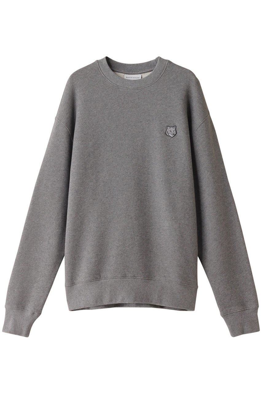 【メゾン キツネ/MAISON KITSUNE / MEN】の【MEN】BOLD FOX HEAD PATCH コンフォートスウェットシャツ インテリア・キッズ・メンズ・レディースファッション・服の通販 founy(ファニー) 　ファッション　Fashion　メンズファッション　Fashion for Men　トップス・カットソー　Cut & Sew Tops　パーカー・フーディー / カジュアルコーデ　Hoodies & Parkas　メンズシャツ　Shirts　おすすめ　Recommended / Our Picks　スタイリッシュ　Stylish, Fashionable　パッチ　Patch, Appliqué　フォックス　Fox, Fox Fur　定番　Standard, Basic Item　ミディアムグレーメランジ|ID: prp329100004113014 ipo3291000000032914228
