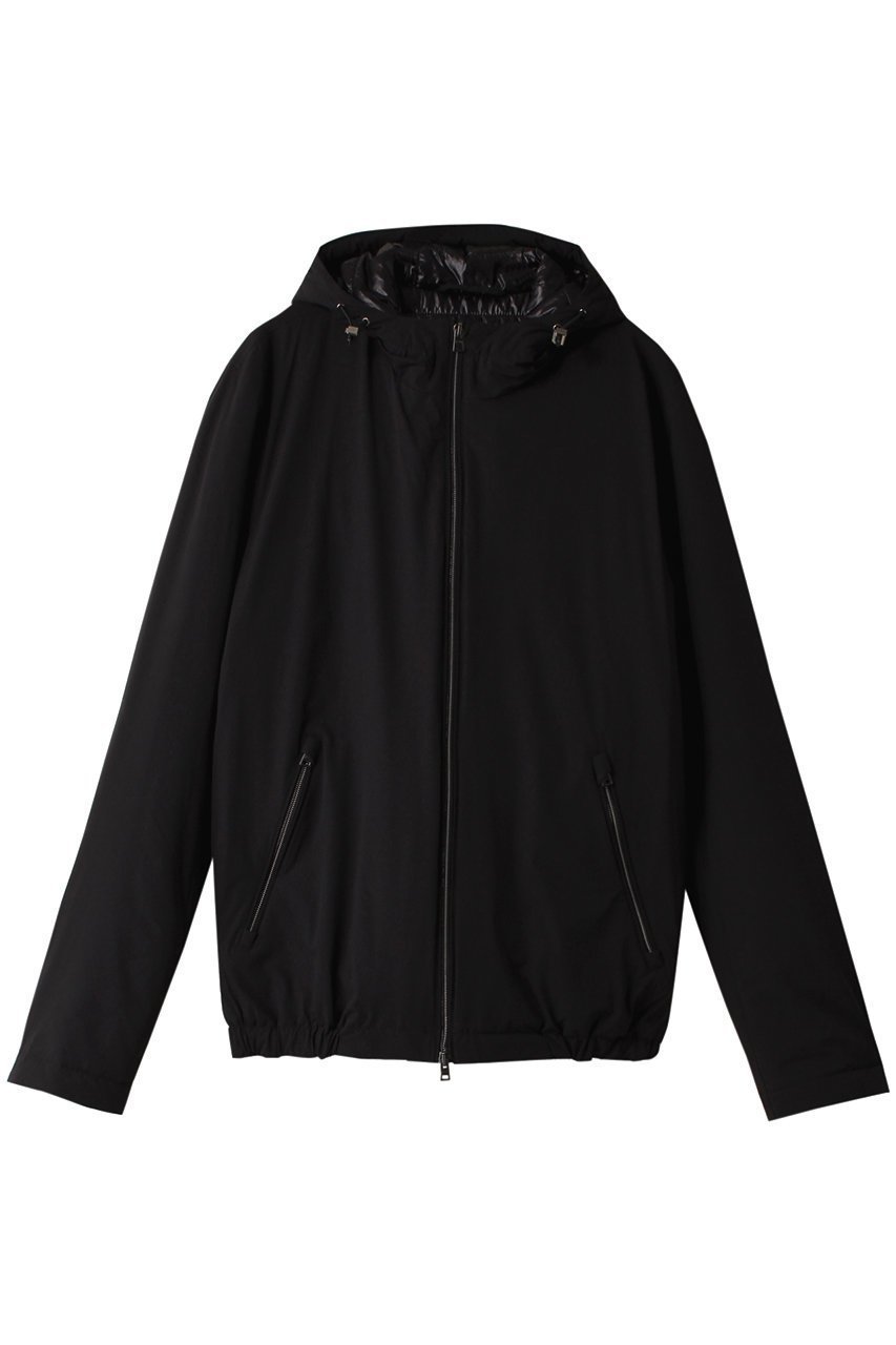 【ヘルノ/HERNO / MEN】の【MEN】中綿フーディーブルゾン インテリア・キッズ・メンズ・レディースファッション・服の通販 founy(ファニー) 　ファッション　Fashion　メンズファッション　Fashion for Men　シンプル　Simple, Minimal　ダウン　Down, Puffer　ベーシック　Basic, Essential　エレガント 上品　Elegant　ブラック|ID: prp329100004113021 ipo3291000000032948006