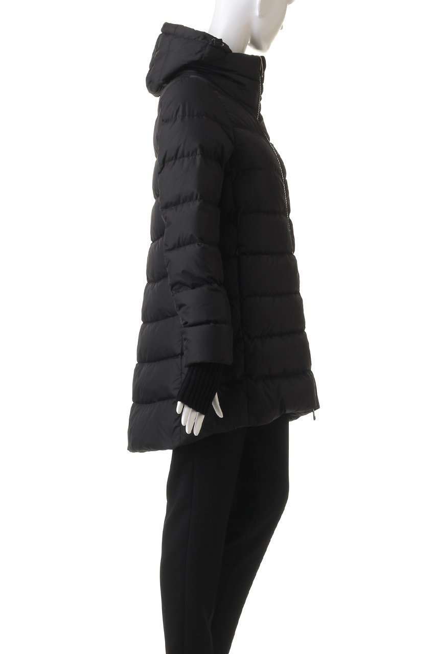 【ヘルノ/HERNO】のナイロンダウン フーディーコート 人気、トレンドファッション・服の通販 founy(ファニー) 　ファッション　Fashion　レディースファッション　Fashion for Women　アウター　Coat / Outerwear Collection　コート・ロングコート・ピーコート　Long Coats, Peacoats & More　ダウン　Down, Puffer　バランス　Balance, Style Balance　フィット　Fit, Slim Fit　ミドル　Middle Length, Mid Height　リブニット　Rib Knit, Ribbed Knit　エレガント 上品　Elegant　軽量　Lightweight, Ultra Light　防寒　Cold Protection, Winter-Ready　other-3|ID: prp329100004113022 ipo3291000000035824216