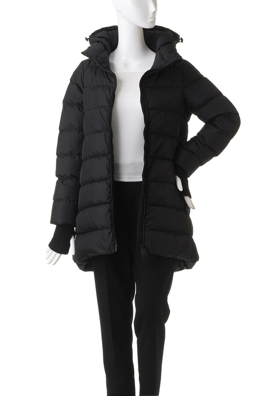 【ヘルノ/HERNO】のナイロンダウン フーディーコート 人気、トレンドファッション・服の通販 founy(ファニー) 　ファッション　Fashion　レディースファッション　Fashion for Women　アウター　Coat / Outerwear Collection　コート・ロングコート・ピーコート　Long Coats, Peacoats & More　ダウン　Down, Puffer　バランス　Balance, Style Balance　フィット　Fit, Slim Fit　ミドル　Middle Length, Mid Height　リブニット　Rib Knit, Ribbed Knit　エレガント 上品　Elegant　軽量　Lightweight, Ultra Light　防寒　Cold Protection, Winter-Ready　other-8|ID: prp329100004113022 ipo3291000000035824221