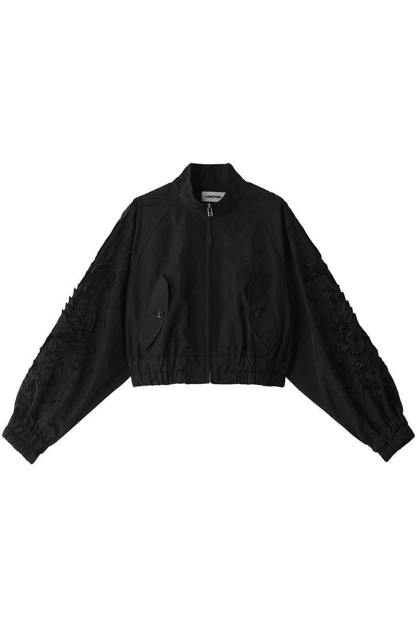 【ロキト/LOKITHO】のコード エンブロイダリー ブルゾン 人気、トレンドファッション・服の通販 founy(ファニー) 　ファッション　Fashion　レディースファッション　WOMEN　アウター　Coat Outerwear　ジャケット　Jackets　ブルゾン　Blouson/Jackets　エンブロイダリー　Embroidery　ショート　Short　ジャケット　Jacket　スリーブ　Sleeve　バランス　Balance　ブルゾン　Blouson　 other-1|ID: prp329100004113036 ipo3291000000030851062