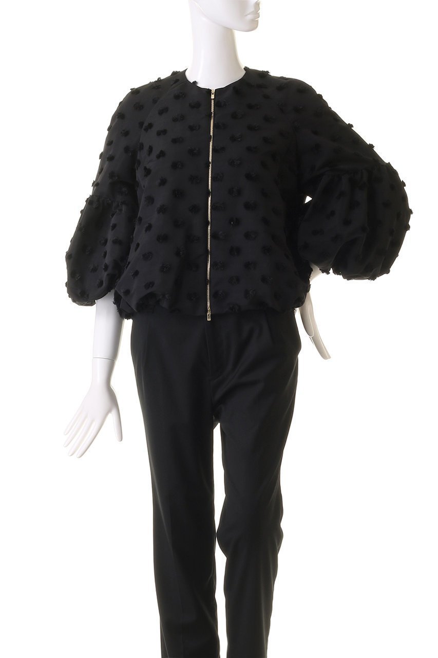 【デザイン ワークス/DESIGN WORKS】のボンボンカットJQジップブルゾン 人気、トレンドファッション・服の通販 founy(ファニー) 　ファッション　Fashion　レディースファッション　Fashion for Women　アウター　Coat / Outerwear Collection　レディースジャケット・軽アウター　Jackets　ブルゾンジャケット・スポーティアウター　Blouson Jackets　おすすめ　Recommended / Our Picks　コンパクト　Compact, Small Size　ジャカード／ジャガード　Jacquard, Woven Pattern　ジャケット　Jacket, Outerwear　スタイリッシュ　Stylish, Fashionable　スリーブ　Sleeve, Long Sleeve / Short Sleeve　セットアップ　Set-Up, Coordinated Outfit　バルーン　Balloon, Balloon Silhouette　ブルゾン　Blouson, Bomber Jacket　other-2|ID: prp329100004113059 ipo3291000000035491449