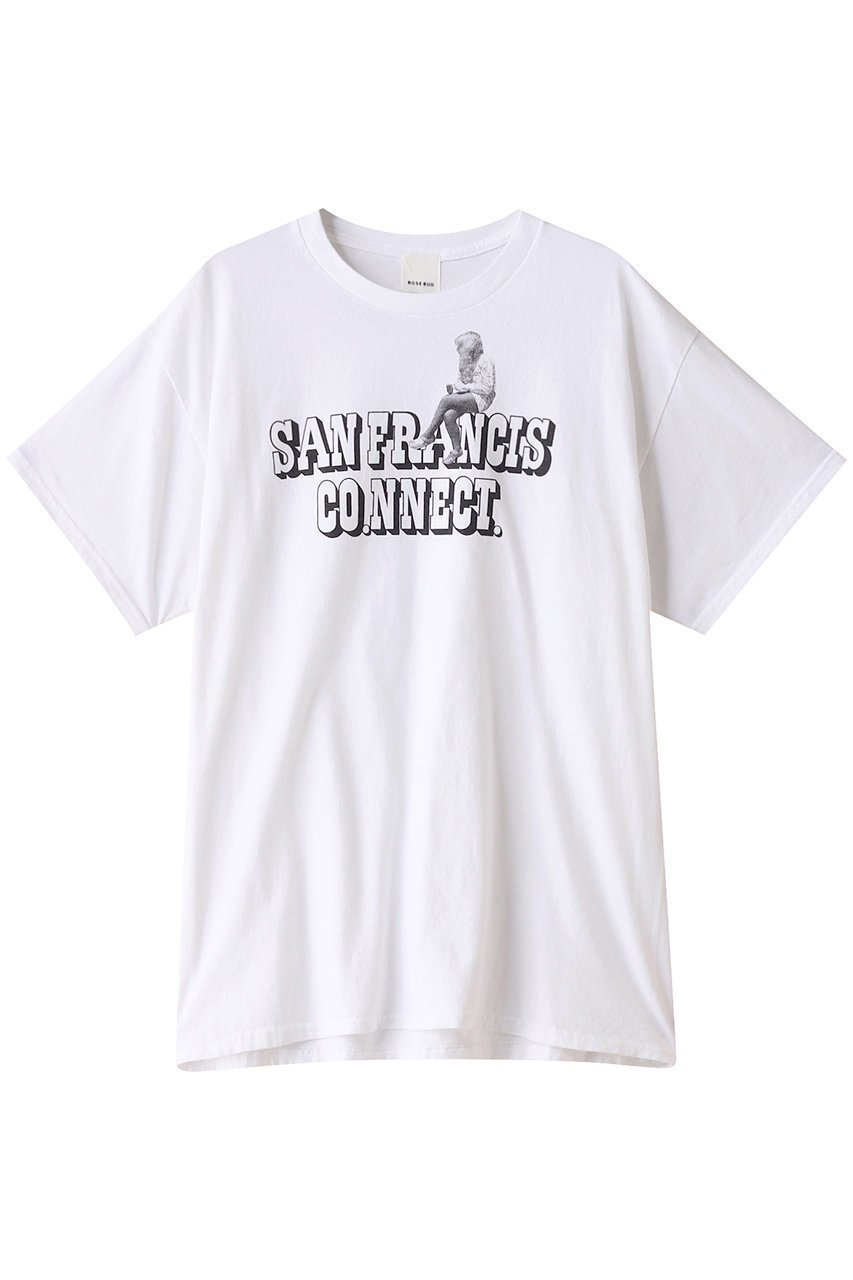 【ローズバッド/ROSE BUD】のSANFRANCIS WOMEN Tシャツ 人気、トレンドファッション・服の通販 founy(ファニー) 　ファッション　Fashion　レディースファッション　WOMEN　トップス・カットソー　Tops/Tshirt　シャツ/ブラウス　Shirts/Blouses　ロング / Tシャツ　T-Shirts　カットソー　Cut and Sewn　ショート　Short　スリーブ　Sleeve　ビーチ　Beach　プリント　Print　モノトーン　Monotone　別注　Special Order　 other-1|ID: prp329100004113077 ipo3291000000028016194