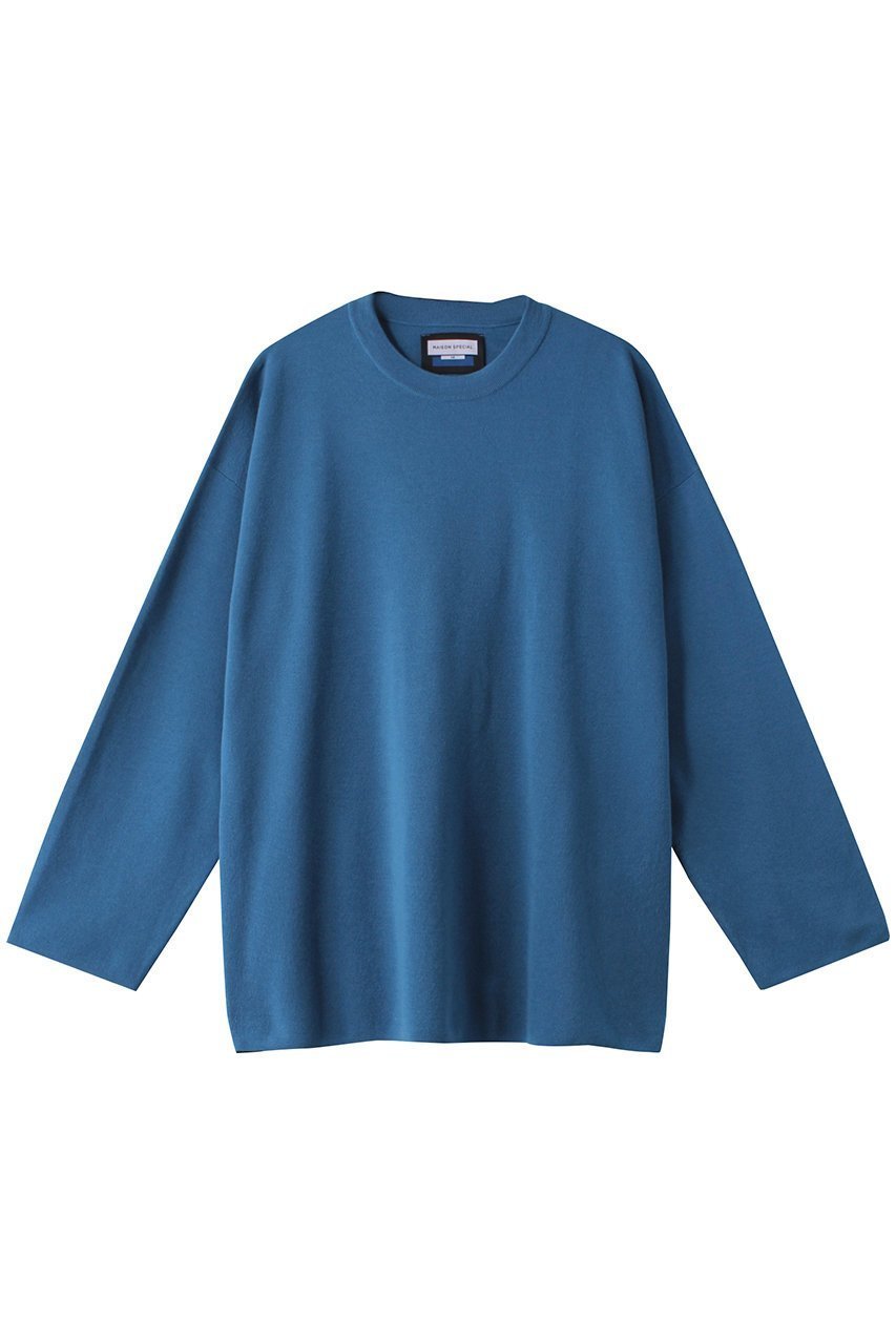 【メゾンスペシャル/MAISON SPECIAL】の【UNISEX】18gaugeアンチピリングミラノリブwool100ウォッシャブルニット インテリア・キッズ・メンズ・レディースファッション・服の通販 founy(ファニー) 　ファッション　Fashion　レディースファッション　WOMEN　トップス・カットソー　Tops/Tshirt　ニット　Knit Tops　プルオーバー　Pullover　ユニセックス　Unisex　おすすめ　Recommend　シンプル　Simple　ミラノリブ　Milan Ribs　再入荷　Restock/Back In Stock/Re Arrival　定番　Standard　BLU(ブルー)|ID: prp329100004113097 ipo3291000000028016262