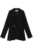 【ミラ ショーン バイ チカ キサダ/mila schon by chika kisada】のダブルジョーゼットジャケット 人気、トレンドファッション・服の通販 founy(ファニー) ファッション Fashion レディースファッション Fashion for Women アウター Coat / Outerwear Collection レディースジャケット・軽アウター Jackets なめらか Smooth, Silky Texture エレガント 上品 Elegant ジャケット Jacket, Outerwear ジョーゼット Georgette, Semi-Sheer Fabric ダブル Double, Double-Breasted ドレス Dress, One-Piece リラックス Relax, Relaxed Fit thumbnail ブラック|ID: prp329100004113102 ipo3291000000032952529