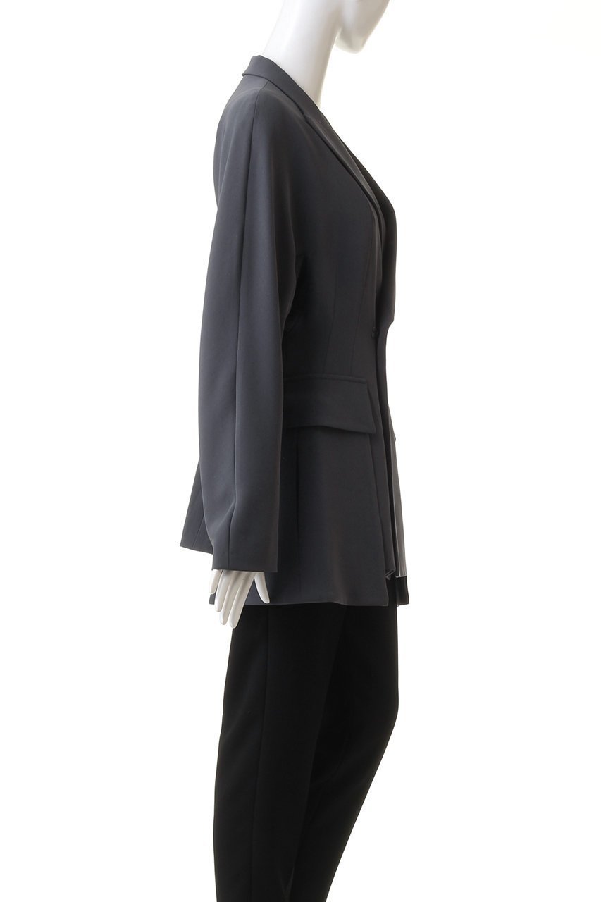 【ミラ ショーン バイ チカ キサダ/mila schon by chika kisada】のダブルジョーゼットジャケット 人気、トレンドファッション・服の通販 founy(ファニー) 　ファッション　Fashion　レディースファッション　Fashion for Women　アウター　Coat / Outerwear Collection　レディースジャケット・軽アウター　Jackets　なめらか　Smooth, Silky Texture　エレガント 上品　Elegant　ジャケット　Jacket, Outerwear　ジョーゼット　Georgette, Semi-Sheer Fabric　ダブル　Double, Double-Breasted　ドレス　Dress, One-Piece　リラックス　Relax, Relaxed Fit　other-3|ID: prp329100004113102 ipo3291000000032952538