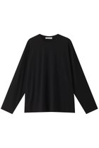 【デパリエ/DEPAREILLE】のコットンロングスリーブTシャツ 人気、トレンドファッション・服の通販 founy(ファニー) ファッション Fashion レディースファッション WOMEN トップス・カットソー Tops/Tshirt シャツ/ブラウス Shirts/Blouses ロング / Tシャツ T-Shirts カットソー Cut and Sewn シンプル Simple スリット Slit スリーブ Sleeve ボトム Bottom ロング Long 再入荷 Restock/Back In Stock/Re Arrival thumbnail ブラック|ID: prp329100004113104 ipo3291000000028016285