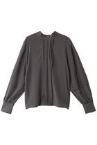 【オブリオ/AUBRIOT】のパウダリーファイユ ハイネックブラウス チャコールグレー|ID: prp329100004116765 ipo3291000000035823306