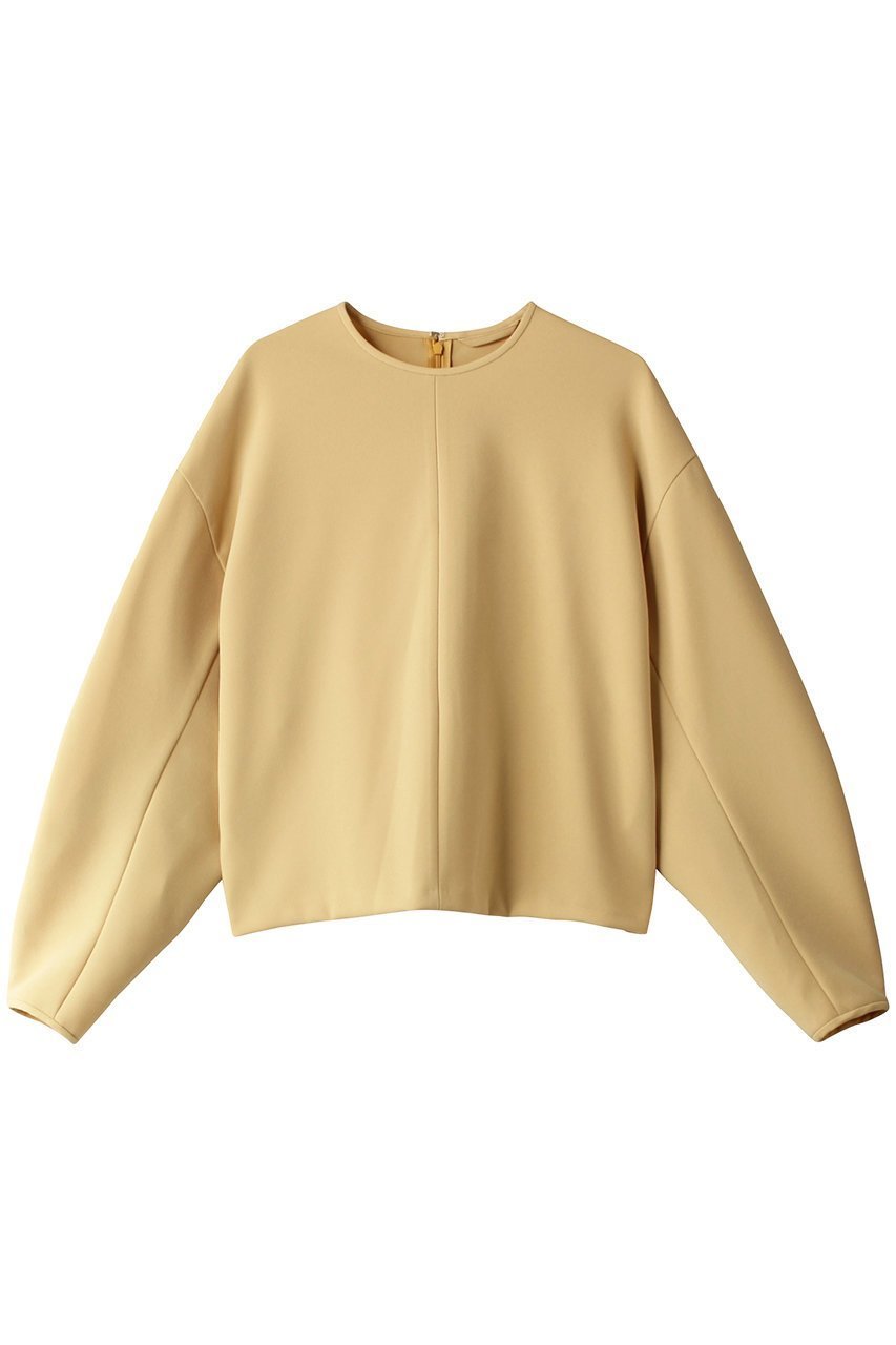 【オブリオ/AUBRIOT】のジョーゼットボンディング プルオーバー インテリア・キッズ・メンズ・レディースファッション・服の通販 founy(ファニー) 　ファッション　Fashion　レディースファッション　Fashion for Women　トップス・カットソー　Cut & Sew Tops　シャツ・ブラウス・オフィスカジュアル　Elegant Blouses & Button-Ups　ロングTシャツ・Tシャツ　Longline T-Shirts & Tees　カジュアルプルオーバー・ニットトップス　Pullovers & Knit Tops / Casual Pullovers　カットソー・ベーシックTシャツ　Cut-and-Sewn Tops / Stretch Tees & Basics　おすすめ　Recommended / Our Picks　クラシカル　Classical, Vintage-Inspired　ジョーゼット　Georgette, Semi-Sheer Fabric　スリーブ　Sleeve, Long Sleeve / Short Sleeve　セットアップ　Set-Up, Coordinated Outfit　ダブル　Double, Double-Breasted　バランス　Balance, Style Balance　フォルム　Silhouette, Form　ボンディング　Bonding, Bonded Fabric　モダン　Modern, Contemporary　ロング　Long, Long-Length　イエロー|ID: prp329100004116767 ipo3291000000036149356