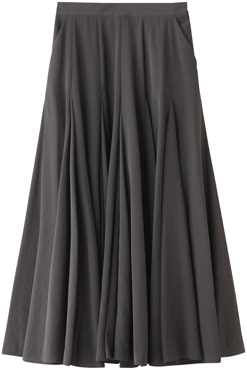 【オブリオ/AUBRIOT】のパウダリーファイユ サーキュラースカート インテリア・キッズ・メンズ・レディースファッション・服の通販 founy(ファニー) ファッション Fashion レディースファッション Fashion for Women スカート Skirts ロングスカート Long Skirts / Maxi & Midi Skirts クラシック Classic, Timeless Style ドレープ Drape, Draping Fabric フレア Flare, Flared ロング Long, Long-Length ヴィンテージ Vintage Style エレガント 上品 Elegant チャコールグレー|ID: prp329100004116770 ipo3291000000035509383