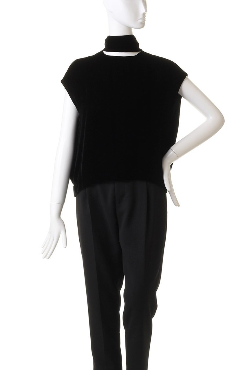 【オブリオ/AUBRIOT】のベルベット ボウブラウス 人気、トレンドファッション・服の通販 founy(ファニー) 　ファッション　Fashion　レディースファッション　WOMEN　トップス・カットソー　Tops/Tshirt　シャツ/ブラウス　Shirts/Blouses　ロング / Tシャツ　T-Shirts　カットソー　Cut and Sewn　エレガント 上品　Elegant　クラッシュ　Crash　ショート　Short　スマート　Smart　スリーブ　Sleeve　タンブラー　Tumbler　フレンチ　French　ベルベット　Velvet　リボン　Ribbon　other-2|ID: prp329100004116772 ipo3291000000031409428