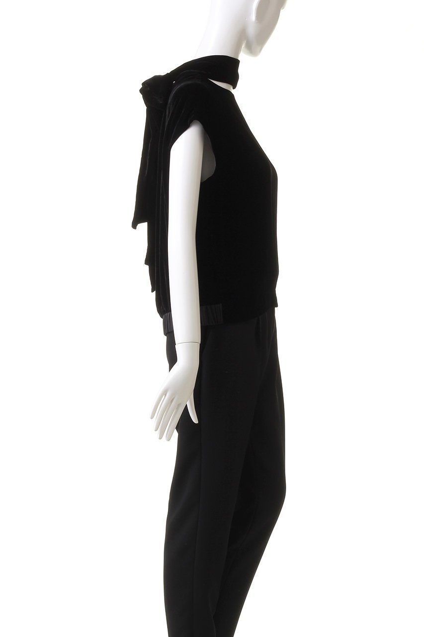 【オブリオ/AUBRIOT】のベルベット ボウブラウス 人気、トレンドファッション・服の通販 founy(ファニー) 　ファッション　Fashion　レディースファッション　WOMEN　トップス・カットソー　Tops/Tshirt　シャツ/ブラウス　Shirts/Blouses　ロング / Tシャツ　T-Shirts　カットソー　Cut and Sewn　エレガント 上品　Elegant　クラッシュ　Crash　ショート　Short　スマート　Smart　スリーブ　Sleeve　タンブラー　Tumbler　フレンチ　French　ベルベット　Velvet　リボン　Ribbon　other-3|ID: prp329100004116772 ipo3291000000031409429