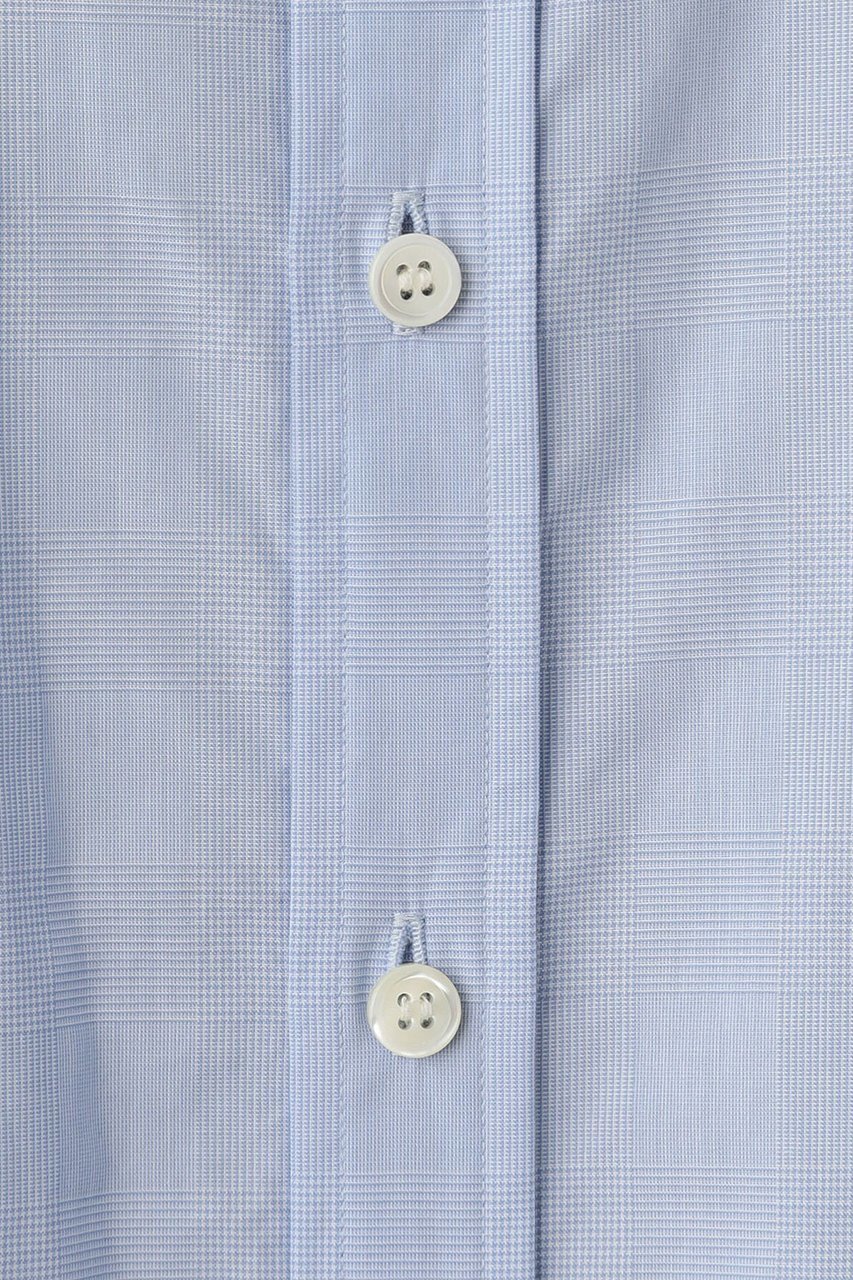 【オブリオ/AUBRIOT】のグレンチェックコットンシャツ 人気、トレンドファッション・服の通販 founy(ファニー) 　ファッション　Fashion　レディースファッション　WOMEN　トップス・カットソー　Tops/Tshirt　シャツ/ブラウス　Shirts/Blouses　クラシック　Classic　スマート　Smart　スリーブ　Sleeve　チェック　Check　ブロード　Broad　メンズ　Mens　ロング　Long　エレガント 上品　Elegant　other-8|ID: prp329100004116776 ipo3291000000031409497