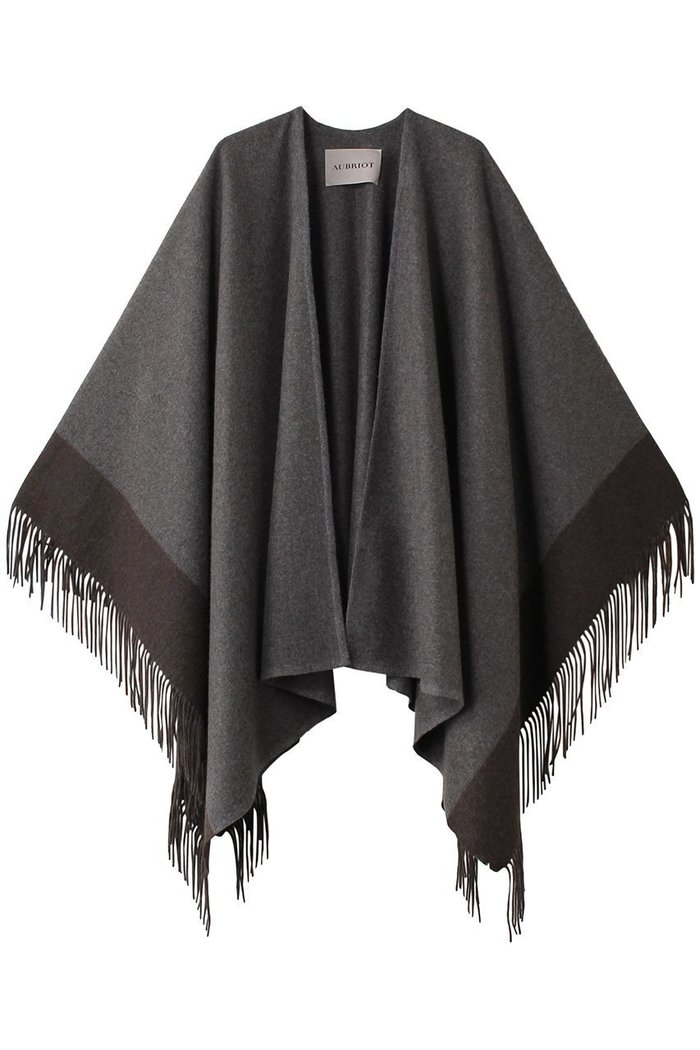【オブリオ/AUBRIOT】のカシミヤストールポンチョ インテリア・キッズ・メンズ・レディースファッション・服の通販 founy(ファニー) https://founy.com/ ファッション Fashion レディースファッション Fashion for Women アウター Coat / Outerwear Collection ポンチョ・ケープコート Ponchos & Capes ストール Soft & Warm Scarves マフラー・スヌード / 冬小物の定番 Scarves & Mufflers ストール Stole, Wrap スリット Slit, Slit Detail フリンジ Fringe, Tassel マフラー Scarf, Muffler |ID: prp329100004116778 ipo3291000000036153229