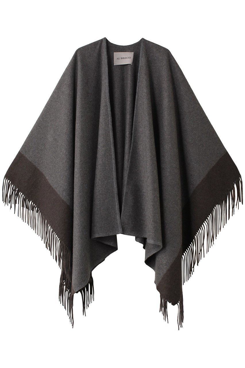 【オブリオ/AUBRIOT】のカシミヤストールポンチョ 人気、トレンドファッション・服の通販 founy(ファニー) 　ファッション　Fashion　レディースファッション　Fashion for Women　アウター　Coat / Outerwear Collection　ポンチョ・ケープコート　Ponchos & Capes　ストール　Soft & Warm Scarves　マフラー・スヌード / 冬小物の定番　Scarves & Mufflers　ストール　Stole, Wrap　スリット　Slit, Slit Detail　フリンジ　Fringe, Tassel　マフラー　Scarf, Muffler　 other-1|ID: prp329100004116778 ipo3291000000036153229