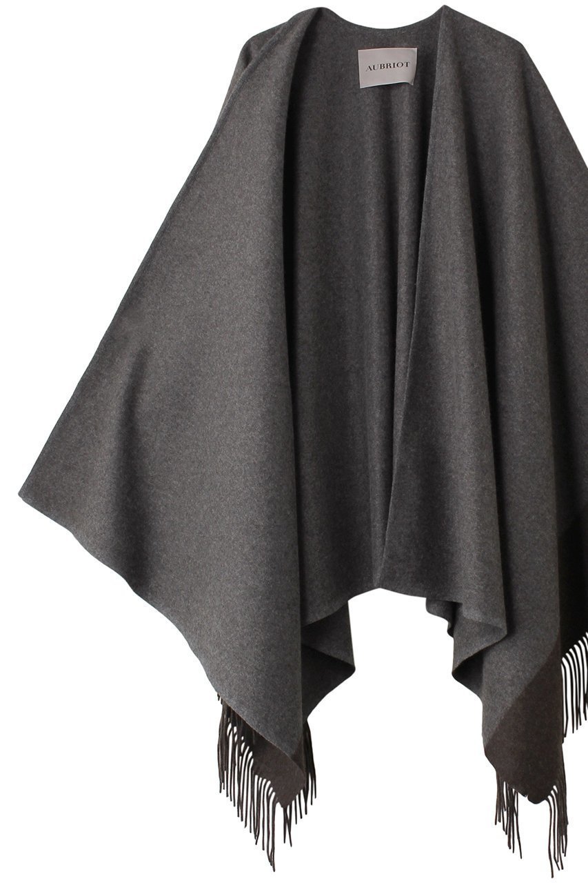 【オブリオ/AUBRIOT】のカシミヤストールポンチョ 人気、トレンドファッション・服の通販 founy(ファニー) 　ファッション　Fashion　レディースファッション　Fashion for Women　アウター　Coat / Outerwear Collection　ポンチョ・ケープコート　Ponchos & Capes　ストール　Soft & Warm Scarves　マフラー・スヌード / 冬小物の定番　Scarves & Mufflers　ストール　Stole, Wrap　スリット　Slit, Slit Detail　フリンジ　Fringe, Tassel　マフラー　Scarf, Muffler　other-6|ID: prp329100004116778 ipo3291000000036153236