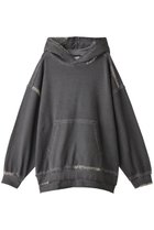 【メゾンスペシャル/MAISON SPECIAL】の【UNISEX】ヘビースウェットオーバーダイエンブロイダリーダメージフーディー BLK(ブラック)|ID: prp329100004116806 ipo3291000000032914736