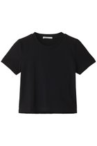 【ミディウミソリッド/MIDIUMISOLID】のcropped tee Tシャツ 人気、トレンドファッション・服の通販 founy(ファニー) ファッション Fashion レディースファッション WOMEN トップス・カットソー Tops/Tshirt シャツ/ブラウス Shirts/Blouses ロング / Tシャツ T-Shirts カットソー Cut and Sewn おすすめ Recommend クロップド Cropped コンパクト Compact ショート Short シンプル Simple スリーブ Sleeve バランス Balance ベーシック Basic リラックス Relax thumbnail black|ID: prp329100004116814 ipo3291000000028053859