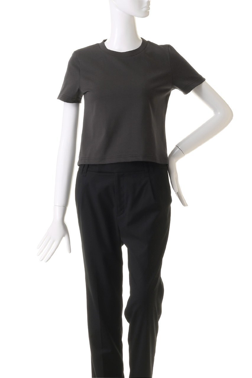 【ミディウミソリッド/MIDIUMISOLID】のcropped tee Tシャツ 人気、トレンドファッション・服の通販 founy(ファニー) 　ファッション　Fashion　レディースファッション　WOMEN　トップス・カットソー　Tops/Tshirt　シャツ/ブラウス　Shirts/Blouses　ロング / Tシャツ　T-Shirts　カットソー　Cut and Sewn　おすすめ　Recommend　クロップド　Cropped　コンパクト　Compact　ショート　Short　シンプル　Simple　スリーブ　Sleeve　バランス　Balance　ベーシック　Basic　リラックス　Relax　other-2|ID: prp329100004116814 ipo3291000000031409754
