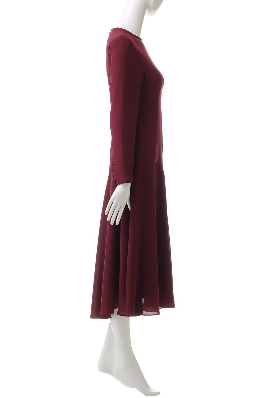 【オブリオ/AUBRIOT】のエアリーデシン フレアミディドレス 人気、トレンドファッション・服の通販 founy(ファニー) 　ファッション　Fashion　レディースファッション　Fashion for Women　ワンピース　Dresses　フォーマル・パーティードレス・結婚式用ドレス　Elegant & Casual Dresses　チュニック　Tunic Tops & Dresses　とろみ　Fluid, Flowy Fabric　エレガント 上品　Elegant　クラシック　Classic, Timeless Style　コンパクト　Compact, Small Size　ジョーゼット　Georgette, Semi-Sheer Fabric　ストレッチ　Stretch, Stretchy Fabric　チュニック　Tunic, Long Top　ドレス　Dress, One-Piece　バイアス　Bias, Diagonal Cut　パウダー　Powder, Soft Tone　フォルム　Silhouette, Form　フレア　Flare, Flared　ロング　Long, Long-Length　other-3|ID: prp329100004116820 ipo3291000000032890255