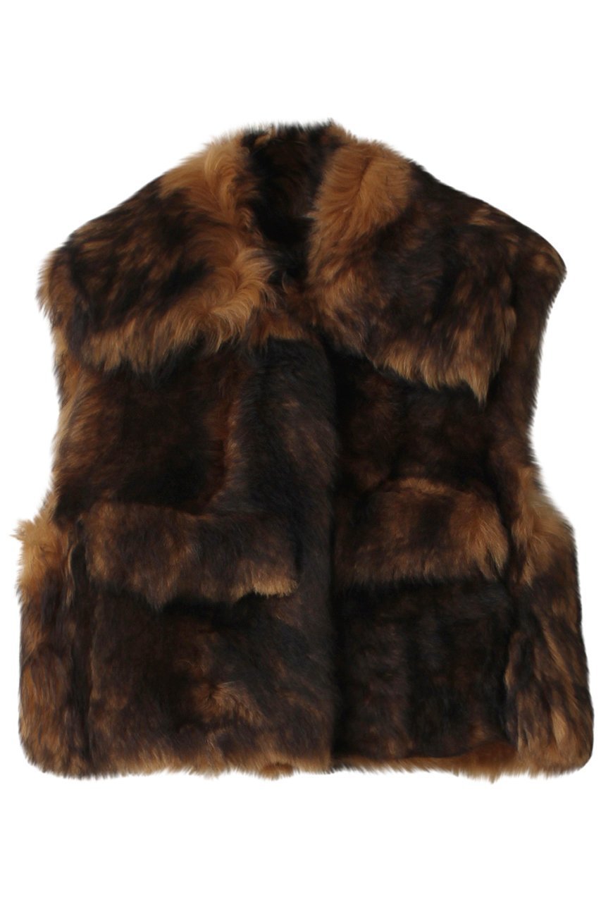 【オブリオ/AUBRIOT】の【AUBRIOT×FURLING BY GIANI】ファージレ インテリア・キッズ・メンズ・レディースファッション・服の通販 founy(ファニー) 　ファッション　Fashion　レディースファッション　Fashion for Women　アウター　Coat / Outerwear Collection　コート・ロングコート・ピーコート　Long Coats, Peacoats & More　ボックス　Boxy, Box Shape　別注　Limited Edition, Custom Order　ムートン　Shearling, Mouton　モダン　Modern, Contemporary　ダークブラウン|ID: prp329100004116821 ipo3291000000036222604