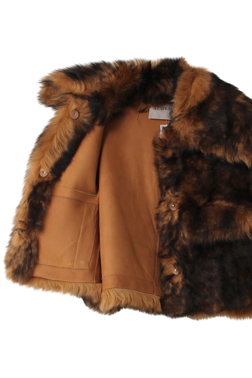 【オブリオ/AUBRIOT】の【AUBRIOT×FURLING BY GIANI】ファージレ 人気、トレンドファッション・服の通販 founy(ファニー) 　ファッション　Fashion　レディースファッション　Fashion for Women　アウター　Coat / Outerwear Collection　コート・ロングコート・ピーコート　Long Coats, Peacoats & More　ボックス　Boxy, Box Shape　別注　Limited Edition, Custom Order　ムートン　Shearling, Mouton　モダン　Modern, Contemporary　other-6|ID: prp329100004116821 ipo3291000000036222609