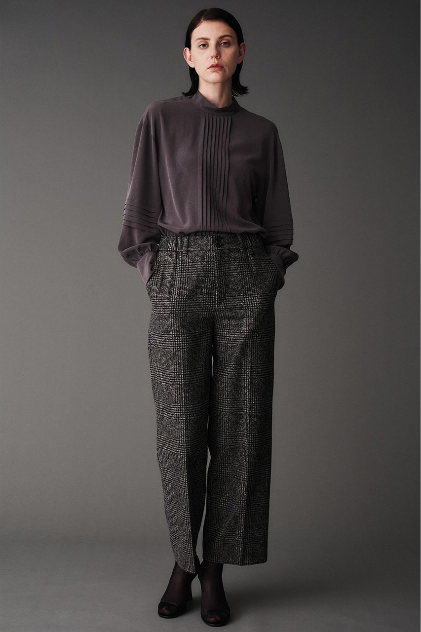 【オブリオ/AUBRIOT】のワイドレッグパンツ 人気、トレンドファッション・服の通販 founy(ファニー) 　ファッション　Fashion　レディースファッション　Fashion for Women　パンツ　Pants & Trousers　おすすめ　Recommended / Our Picks　イタリア　Italy　スタイリッシュ　Stylish, Fashionable　セットアップ　Set-Up, Coordinated Outfit　チェック　Check, Plaid, Tartan　ベビー　Baby, Babywear　ミックス　Mix, Mixed Style　other-7|ID: prp329100004116828 ipo3291000000032916178