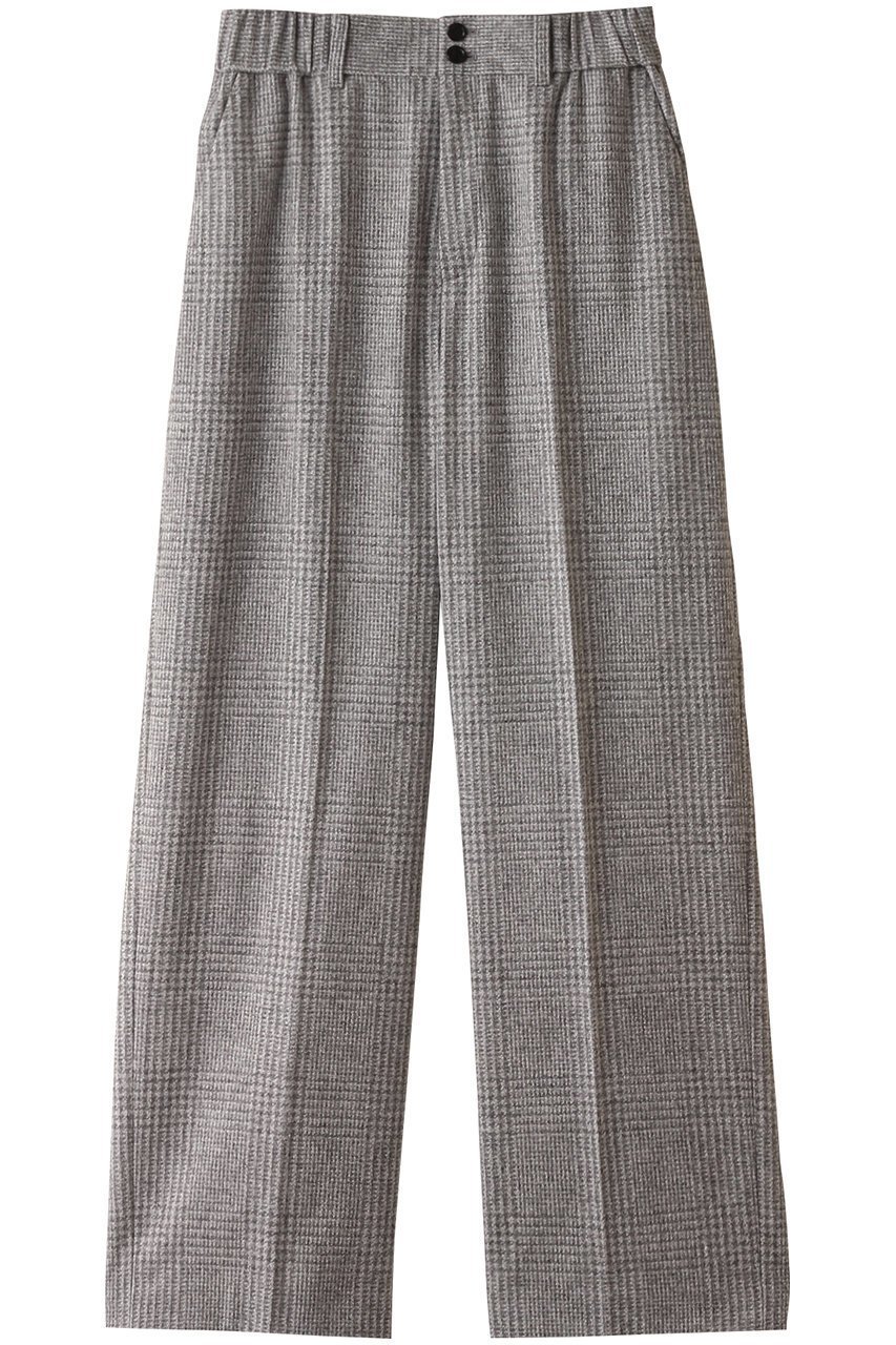 【オブリオ/AUBRIOT】のワイドレッグパンツ インテリア・キッズ・メンズ・レディースファッション・服の通販 founy(ファニー) ファッション Fashion レディースファッション Fashion for Women パンツ Pants & Trousers おすすめ Recommended / Our Picks イタリア Italy スタイリッシュ Stylish, Fashionable セットアップ Set-Up, Coordinated Outfit チェック Check, Plaid, Tartan ベビー Baby, Babywear ミックス Mix, Mixed Style ライトグレー|ID: prp329100004116828 ipo3291000000035770106