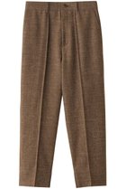 【オブリオ/AUBRIOT】のメランジ調ネップ スリムフィットクロップドパンツ ブラウン|ID: prp329100004116829 ipo3291000000035676015