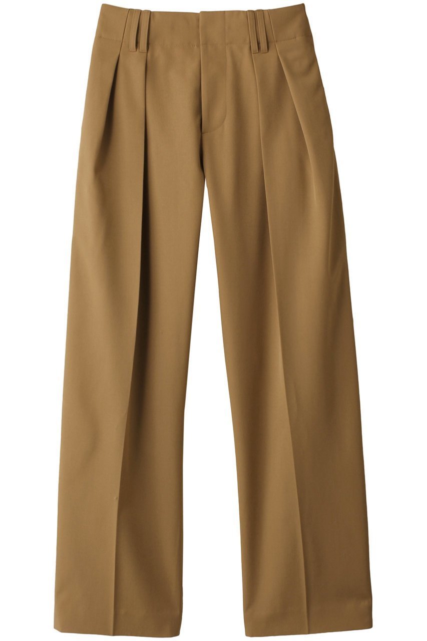 【オブリオ/AUBRIOT】のメリノウールワイドレッグタックパンツ インテリア・キッズ・メンズ・レディースファッション・服の通販 founy(ファニー) 　ファッション　Fashion　レディースファッション　Fashion for Women　パンツ　Pants & Trousers　ジャケット　Jacket, Outerwear　セットアップ　Set-Up, Coordinated Outfit　リラックス　Relax, Relaxed Fit　おすすめ　Recommended / Our Picks　キャメル|ID: prp329100004116831 ipo3291000000036225255