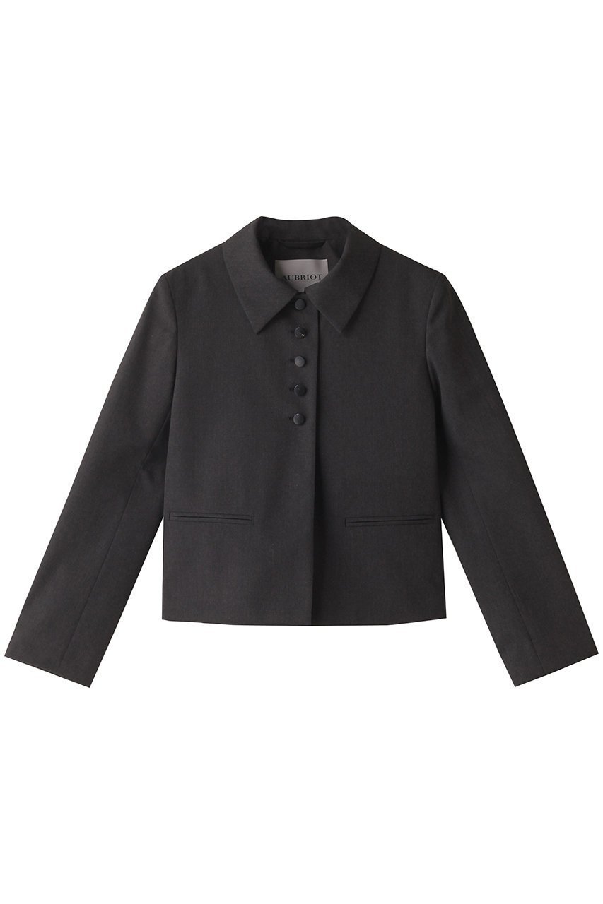 【オブリオ/AUBRIOT】のメリノウールシングルブレストジャケット インテリア・キッズ・メンズ・レディースファッション・服の通販 founy(ファニー) 　ファッション　Fashion　レディースファッション　Fashion for Women　アウター　Coat / Outerwear Collection　レディースジャケット・軽アウター　Jackets　コンパクト　Compact, Small Size　ショルダー　Shoulder, Shoulder Strap　ジャケット　Jacket, Outerwear　ストレート　Straight, Straight Cut　フィット　Fit, Slim Fit　モダン　Modern, Contemporary　グレージュ|ID: prp329100004116833 ipo3291000000032945896