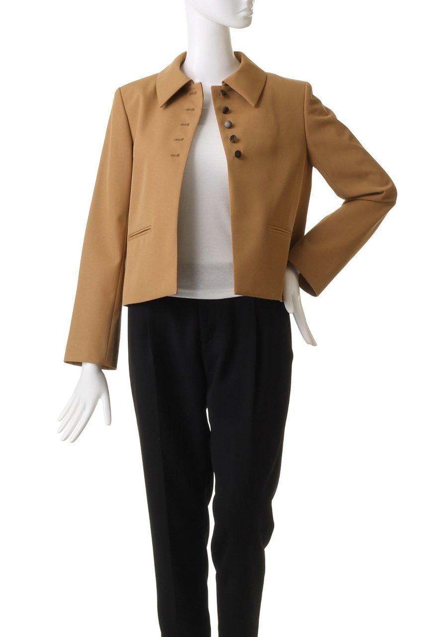 【オブリオ/AUBRIOT】のメリノウールシングルブレストジャケット 人気、トレンドファッション・服の通販 founy(ファニー) 　ファッション　Fashion　レディースファッション　Fashion for Women　アウター　Coat / Outerwear Collection　レディースジャケット・軽アウター　Jackets　コンパクト　Compact, Small Size　ショルダー　Shoulder, Shoulder Strap　ジャケット　Jacket, Outerwear　ストレート　Straight, Straight Cut　フィット　Fit, Slim Fit　モダン　Modern, Contemporary　other-7|ID: prp329100004116833 ipo3291000000032945937