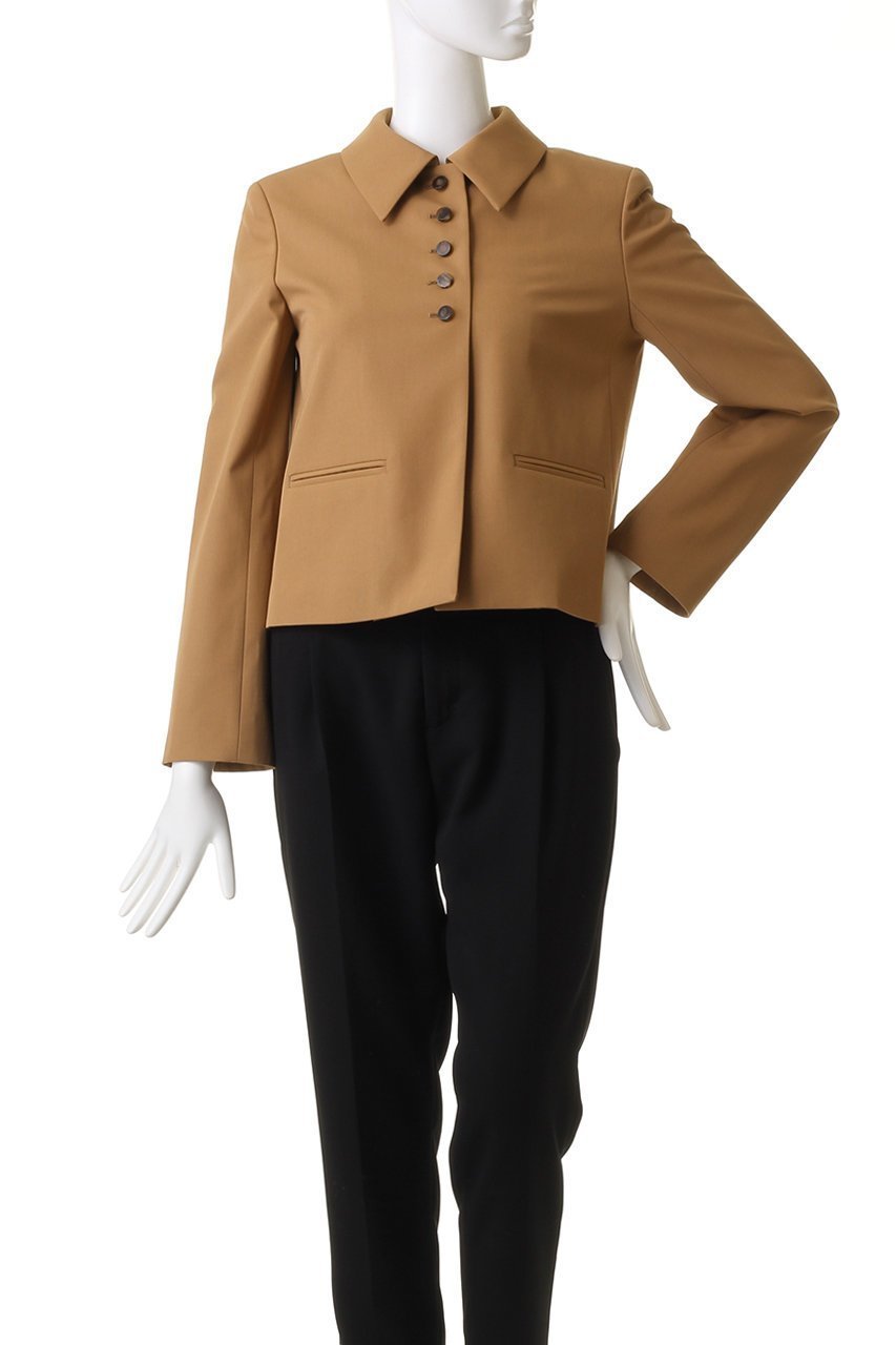 【オブリオ/AUBRIOT】のメリノウールシングルブレストジャケット 人気、トレンドファッション・服の通販 founy(ファニー) 　ファッション　Fashion　レディースファッション　Fashion for Women　アウター　Coat / Outerwear Collection　レディースジャケット・軽アウター　Jackets　コンパクト　Compact, Small Size　ショルダー　Shoulder, Shoulder Strap　ジャケット　Jacket, Outerwear　ストレート　Straight, Straight Cut　フィット　Fit, Slim Fit　モダン　Modern, Contemporary　other-2|ID: prp329100004116833 ipo3291000000036758856