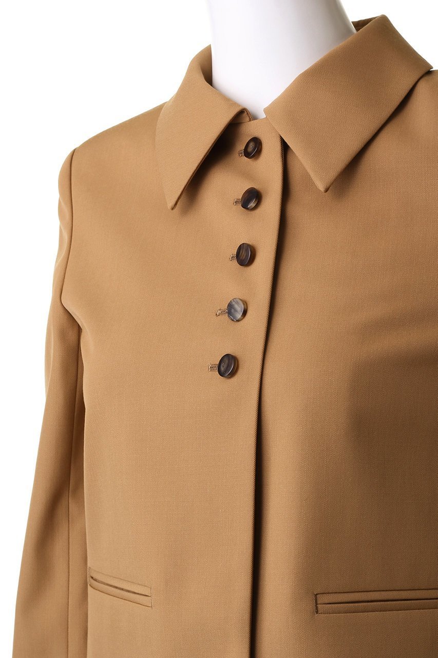 【オブリオ/AUBRIOT】のメリノウールシングルブレストジャケット 人気、トレンドファッション・服の通販 founy(ファニー) 　ファッション　Fashion　レディースファッション　Fashion for Women　アウター　Coat / Outerwear Collection　レディースジャケット・軽アウター　Jackets　コンパクト　Compact, Small Size　ショルダー　Shoulder, Shoulder Strap　ジャケット　Jacket, Outerwear　ストレート　Straight, Straight Cut　フィット　Fit, Slim Fit　モダン　Modern, Contemporary　other-5|ID: prp329100004116833 ipo3291000000036758859