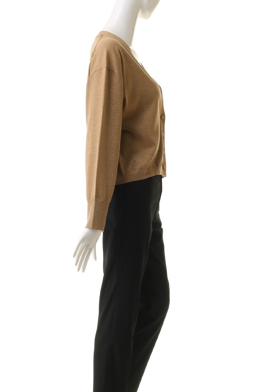 【オブリオ/AUBRIOT】のラメプレーティング カーディガン 人気、トレンドファッション・服の通販 founy(ファニー) 　ファッション　Fashion　レディースファッション　WOMEN　トップス・カットソー　Tops/Tshirt　ニット　Knit Tops　カーディガン　Cardigans　おすすめ　Recommend　アンサンブル　Ensemble　カーディガン　Cardigan　コンパクト　Compact　スマート　Smart　ボックス　Box　エレガント 上品　Elegant　other-3|ID: prp329100004116834 ipo3291000000031409980