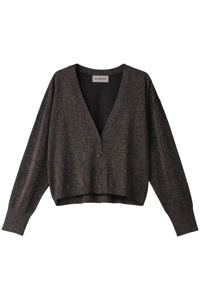 【オブリオ/AUBRIOT】のラメプレーティング カーディガン インテリア・キッズ・メンズ・レディースファッション・服の通販 founy(ファニー) https://founy.com/ ファッション Fashion レディースファッション Fashion for Women トップス・カットソー Cut & Sew Tops ニット Knit Tops & Sweaters カーディガン・羽織り Layered Style Cardigans おすすめ Recommended / Our Picks アンサンブル Ensemble Set カーディガン Cardigan, Knitwear コンパクト Compact, Small Size ボックス Boxy, Box Shape エレガント 上品 Elegant |ID: prp329100004116834 ipo3291000000036896436