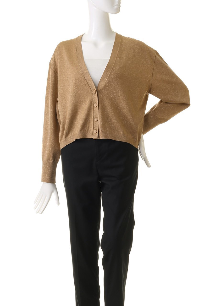 【オブリオ/AUBRIOT】のラメプレーティング カーディガン 人気、トレンドファッション・服の通販 founy(ファニー) ファッション Fashion レディースファッション Fashion for Women トップス・カットソー Cut & Sew Tops ニット Knit Tops & Sweaters カーディガン・羽織り Layered Style Cardigans おすすめ Recommended / Our Picks アンサンブル Ensemble Set カーディガン Cardigan, Knitwear コンパクト Compact, Small Size ボックス Boxy, Box Shape エレガント 上品 Elegant other-2|ID: prp329100004116834 ipo3291000000036896440