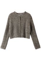 【オブリオ/AUBRIOT】のシャギーヤーン クルーネックカーディガン 人気、トレンドファッション・服の通販 founy(ファニー) ファッション Fashion レディースファッション Fashion for Women トップス・カットソー Cut & Sew Tops ニット Knit Tops & Sweaters カーディガン・羽織り Layered Style Cardigans エレガント 上品 Elegant カーディガン Cardigan, Knitwear コンパクト Compact, Small Size メタリック Metallic, Shiny Finish モダン Modern, Contemporary リラックス Relax, Relaxed Fit thumbnail シルバー|ID: prp329100004116835 ipo3291000000036098501