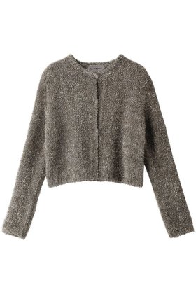 【オブリオ/AUBRIOT】 シャギーヤーン クルーネックカーディガン人気、トレンドファッション・服の通販 founy(ファニー) ファッション Fashion レディースファッション Fashion for Women トップス・カットソー Cut & Sew Tops ニット Knit Tops & Sweaters カーディガン・羽織り Layered Style Cardigans エレガント 上品 Elegant カーディガン Cardigan, Knitwear コンパクト Compact, Small Size メタリック Metallic, Shiny Finish モダン Modern, Contemporary リラックス Relax, Relaxed Fit |ID:prp329100004116835