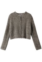 【オブリオ/AUBRIOT】のシャギーヤーン クルーネックカーディガン 人気、トレンドファッション・服の通販 founy(ファニー) ファッション Fashion レディースファッション Fashion for Women トップス・カットソー Cut & Sew Tops ニット Knit Tops & Sweaters カーディガン・羽織り Layered Style Cardigans エレガント 上品 Elegant カーディガン Cardigan, Knitwear コンパクト Compact, Small Size メタリック Metallic, Shiny Finish モダン Modern, Contemporary リラックス Relax, Relaxed Fit |ID:prp329100004116835